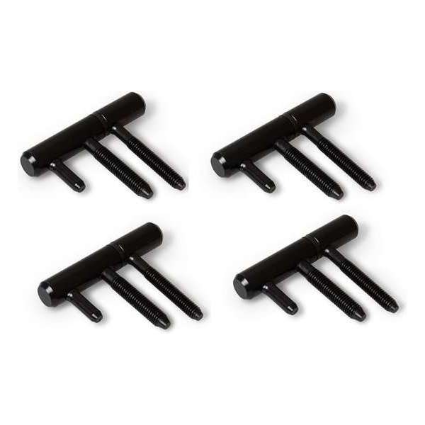 Inboorpaumelles per 4 stuks zwart 14mm Inboorpaumelles per 4 stuks zwart 14mm