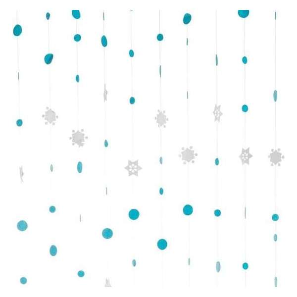 2LIF Snowfall Blauw Draadgordijn deur - 90 x 250 cm 2LIF Snowfall Blauw Draadgordijn deur - 90 x 250 cm