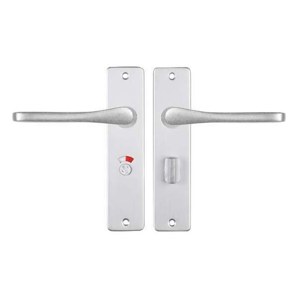 Starx Deurklink Aluminium – Deurbeslag – Deurschild met Toiletsluiting (WC57–5) – Deurklink Vlinder Starx Deurklink Aluminium – Deurbeslag – Deurschild met Toiletsluiting (WC57–5) – Deurklink Vlinder