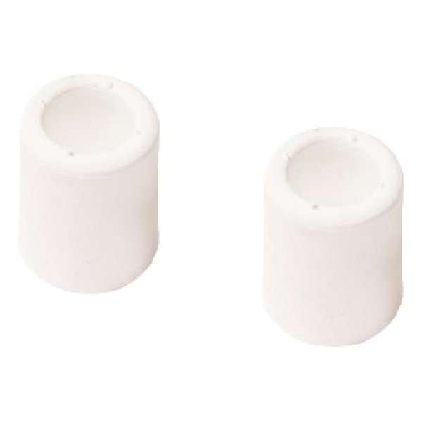 2x stuks deurstopper / deurstoppers rubber wit - 50 mm lengte - deurbuffers / deurbuffer - stootdoppen 2x stuks deurstopper / deurstoppers rubber wit - 50 mm lengte - deurbuffers / deurbuffer - stootdoppen