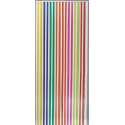 Jekra Vliegengordijn/deurgordijn - Linten - Multicolor/Wit - 90x220 cm