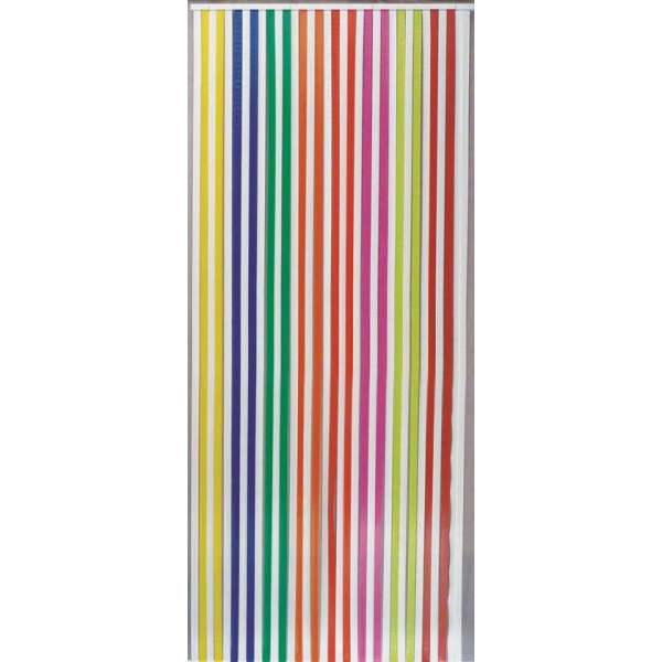 Jekra Vliegengordijn/deurgordijn - Linten - Multicolor/Wit - 90x220 cm Jekra Vliegengordijn/deurgordijn - Linten - Multicolor/Wit - 90x220 cm