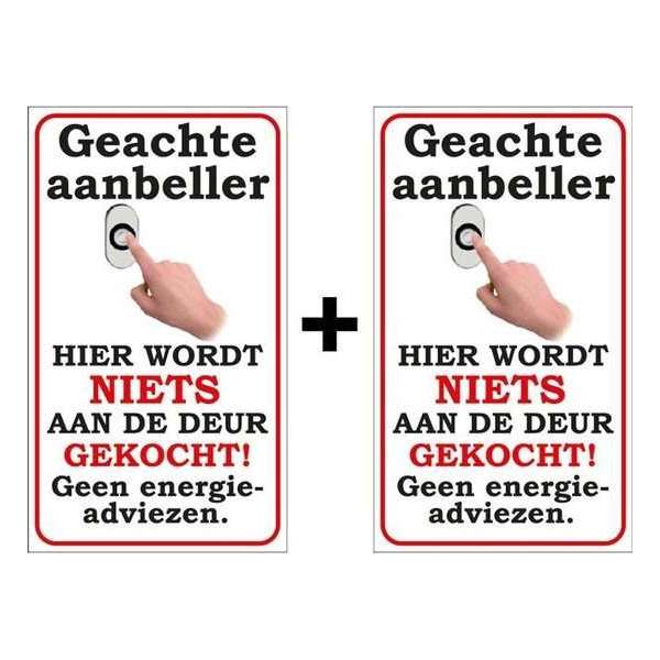Brievenbussticker - Hier wordt niets aan de deur gekocht - Geen energie advies - Promessa-Design. Brievenbussticker - Hier wordt niets aan de deur gekocht - Geen energie advies - Promessa-Design.
