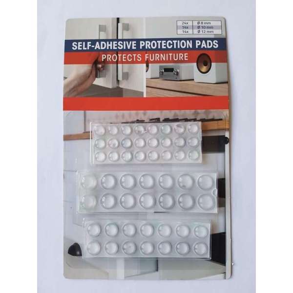Zelfklevenede stootdopjes / Self Adhesive protection pads Zelfklevenede stootdopjes / Self Adhesive protection pads