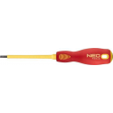 Neo Tools Schroevendraaier 4,0x100mm 1000v Magnetisch CRMO Staal Pro Grip TUV M+T
