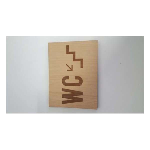 Bordjes WC trap links onder - groot Bordjes WC trap links onder - groot