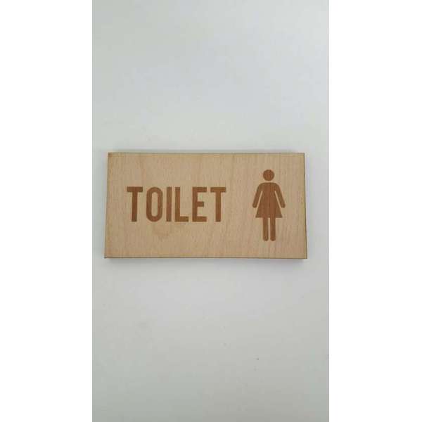 Bordje Toilet pictogram vrouw - klein Bordje Toilet pictogram vrouw - klein