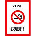 Bordje - Dit terrein is rookvrij!