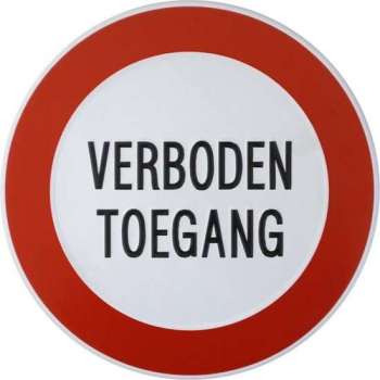 Bordje Verboden Toegang