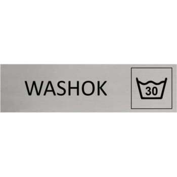 Aluminium Deurbordje Washok 165x45mm met tape