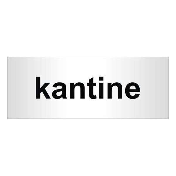 Aluminium deur tekstbordje bedrukt met tekst kantine - 130 mm x 50 mm x 0,5 mm - Deur tekstbordje kantine - Promessa-Design. Aluminium deur tekstbordje bedrukt met tekst kantine - 130 mm x 50 mm x 0,5 mm - Deur tekstbordje kantine - Promessa-Design.