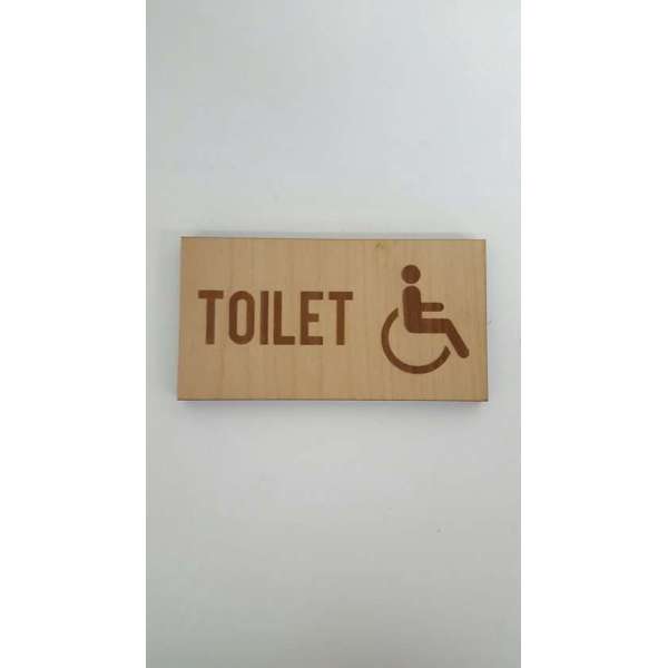 Bordje Toilet pictogram invalide - klein Bordje Toilet pictogram invalide - klein