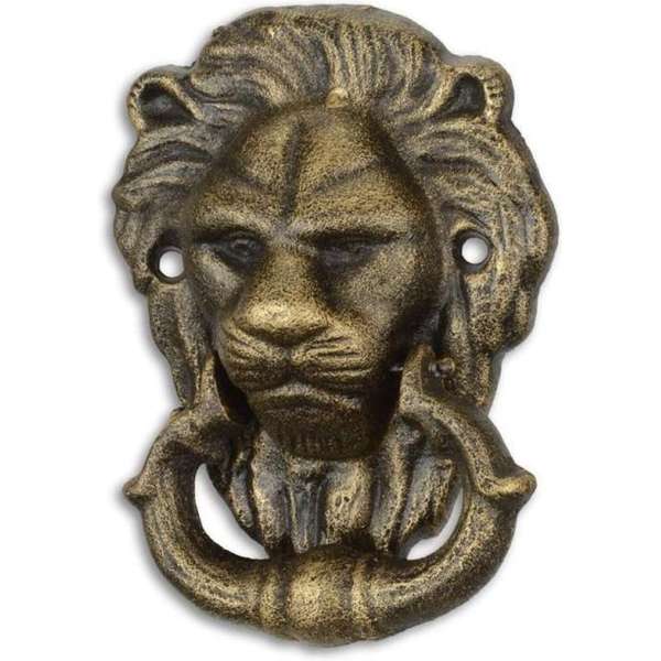 MadDeco - Gietijzeren - deurklopper - leeuw - manen MadDeco - Gietijzeren - deurklopper - leeuw - manen