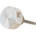 Clayre & Eef Deurknop Ø 3 cm Beige Steen Rond Meubelknop