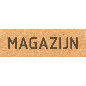 Deurbordje - magazijn bord - bordje - magazijn - rechthoekig - Kurk