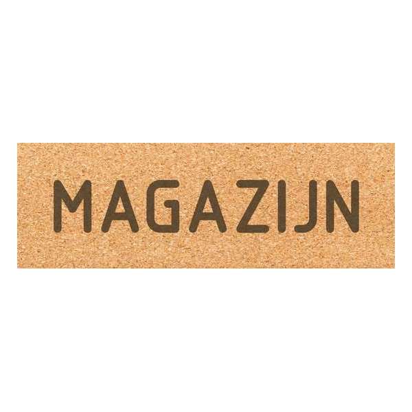 Deurbordje - magazijn bord - bordje - magazijn - rechthoekig - Kurk Deurbordje - magazijn bord - bordje - magazijn - rechthoekig - Kurk