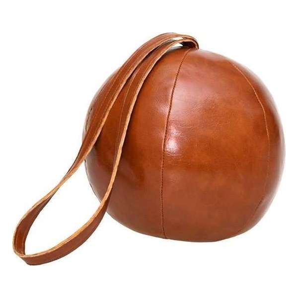 Deurstopper lederen bal Deurstopper lederen bal