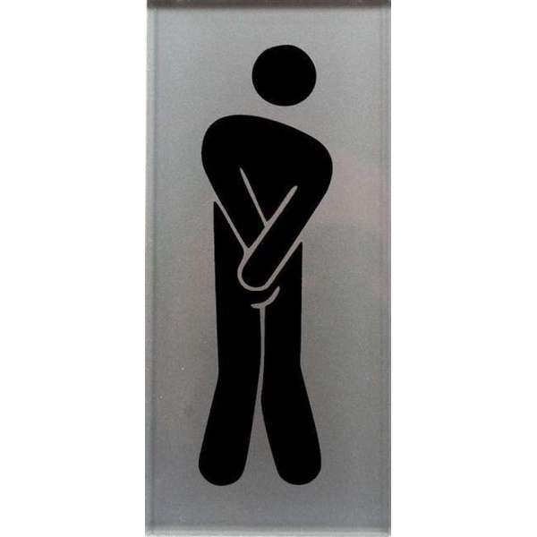 wc toilet deur bordje heren man. Glas Acrylaat. wc toilet deur bordje heren man. Glas Acrylaat.