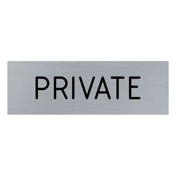 Doorsign - doorplate - deurbord - Privat - rectangle - stainless steel look - 5 x 15 cm Doorsign - doorplate - deurbord - Privat - rectangle - stainless steel look - 5 x 15 cm