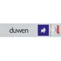 Pickup duwen (liggend) deurbordje - 165 x 44 mm