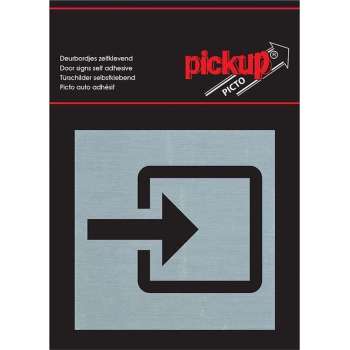 Pickup Route Alulook Alu Picto 80x80 mm - ingang
