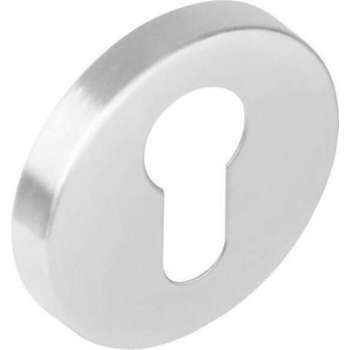 Intersteel Rozet profielcilindergat rond nokken rvs geborsteld 53mm