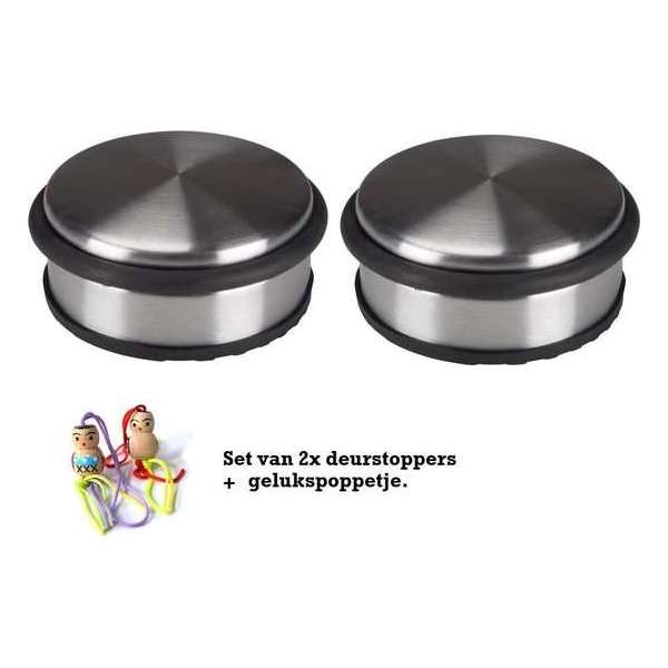 2 x Perel deurstop 10 cm - met gelukspoppetje 2 x Perel deurstop 10 cm - met gelukspoppetje