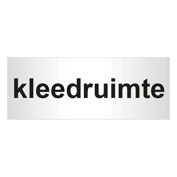 Aluminium deurbordje bedrukt met tekst kleedruimte - 130 mm x 50 mm x 0,5 mm - Deur tekstbordje kleedruimte - Promessa-Design. Aluminium deurbordje bedrukt met tekst kleedruimte - 130 mm x 50 mm x 0,5 mm - Deur tekstbordje kleedruimte - Promessa-Design.