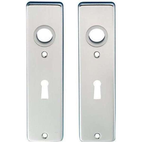 HOPPE Kortschilden 165 x 43 mm F1 sleutelgat 56 mm alu. HOPPE Kortschilden 165 x 43 mm F1 sleutelgat 56 mm alu.