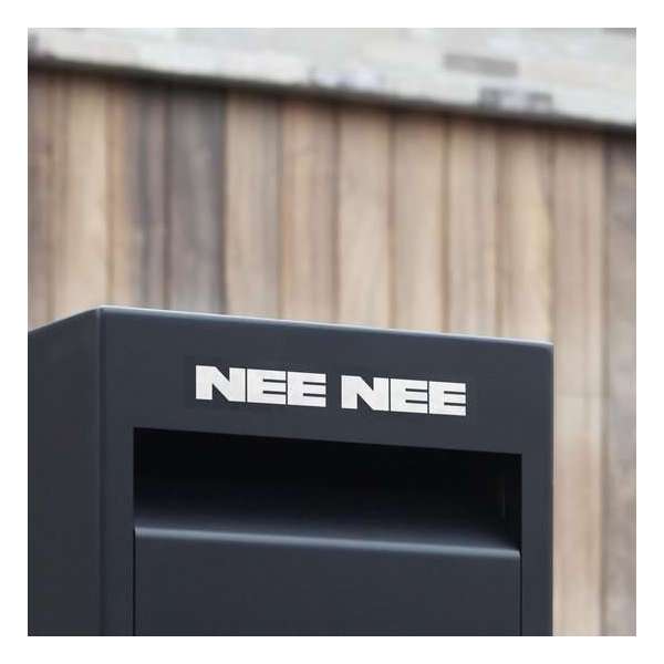 Brievenbussticker - BOLD - Nee/Nee - Design Brievenbussticker - BOLD - Nee/Nee - Design