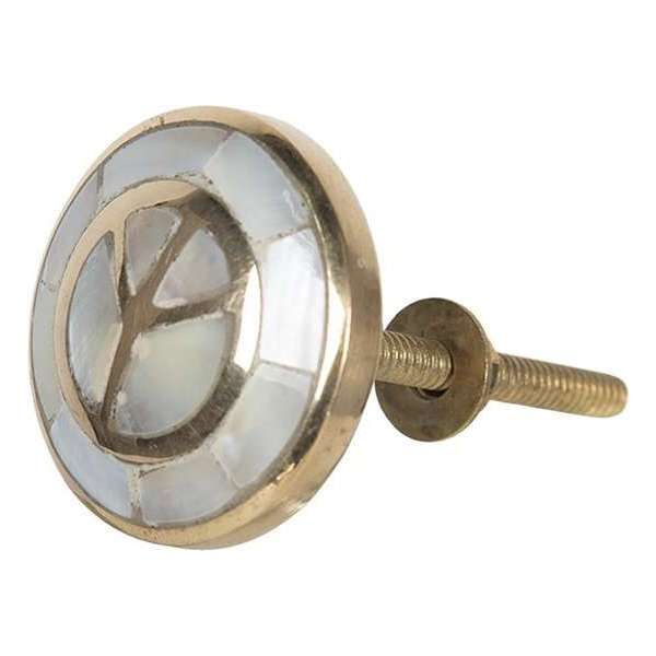 Clayre & Eef Deurknop Ø 3 cm Wit Metaal Rond Meubelknop Clayre & Eef Deurknop Ø 3 cm Wit Metaal Rond Meubelknop