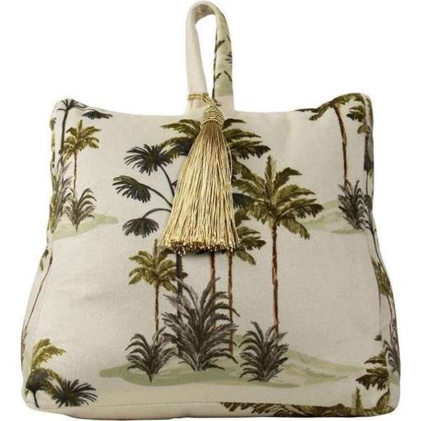 Mars & More Deurstopper Fluweel Palmboom wit Mars & More Deurstopper Fluweel Palmboom wit
