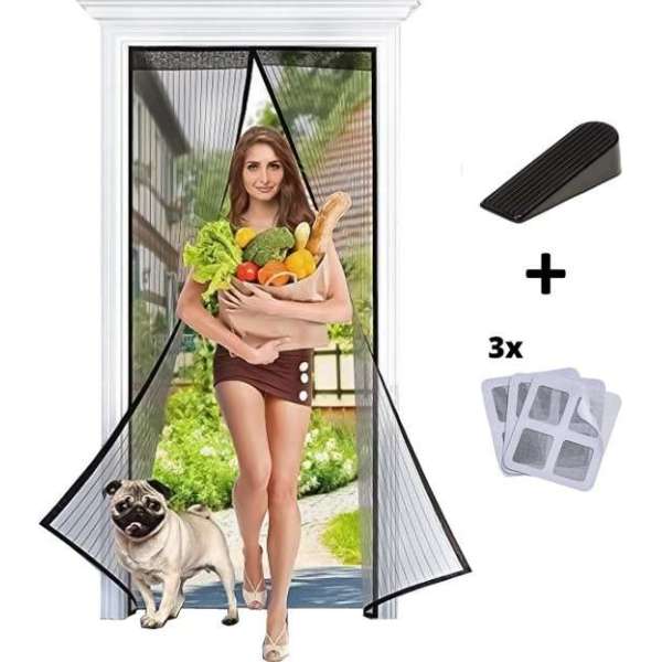 Luxergoods Magnetisch Vliegengordijn - 210 x 92 cm - High Quality - Horgordijnen - lamellenhor - Hordeur Luxergoods Magnetisch Vliegengordijn - 210 x 92 cm - High Quality - Horgordijnen - lamellenhor - Hordeur