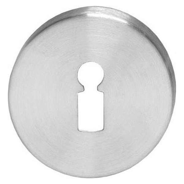 Intersteel Rozet sleutelgat rond verdekt kunststof rvs geborsteld Intersteel Rozet sleutelgat rond verdekt kunststof rvs geborsteld
