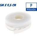 Polaza® Tochtstrips Voor Deuren – Transparante Kleur – Tochtstrip – Tochtstopper – Zelfklevende Tochtwering – 5m x 4,5cm