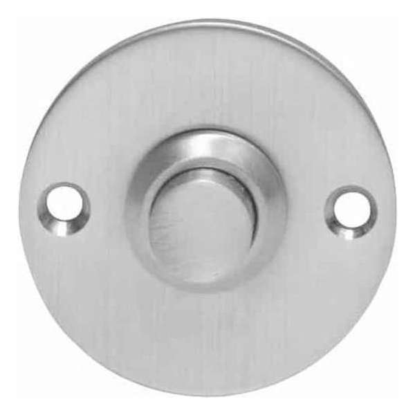 Intersteel Deurbel rond plat rvs geborsteld Intersteel Deurbel rond plat rvs geborsteld