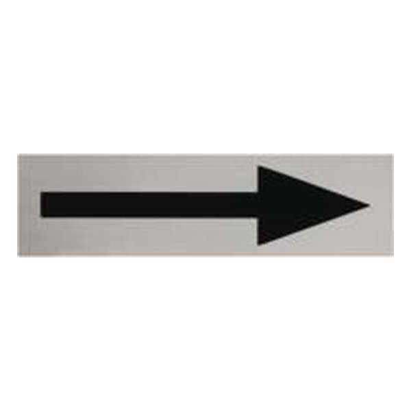 Aluminium Deurbordje Pijl 165x45mm met tape Aluminium Deurbordje Pijl 165x45mm met tape