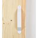 Barnwoodweb deurgreep Montana wit gepoedercoat staal 32x228 mm