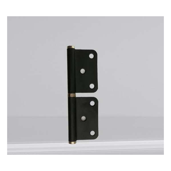 [HEXX] [scharnieren] - [3 stuks voor 1 deur] - [Mat Zwart] -  [makkelijk zonder frezen] - [o.a. stompe deuren] [scharnieren]
