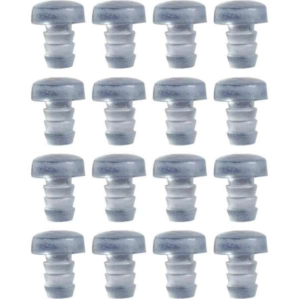 Set van 150 pvc dopjes, buffers, deurdempers (type 2, transparant, 5 mm) Set van 150 pvc dopjes, buffers, deurdempers (type 2, transparant, 5 mm)