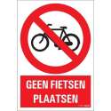 Pickup bord 23x33 cm Combinatie - Geen fietsen plaatsen