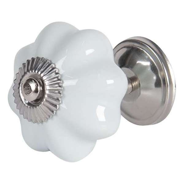 Clayre & Eef Deurknop Ø 4 cm Blauw Keramiek Meubelknop Clayre & Eef Deurknop Ø 4 cm Blauw Keramiek Meubelknop