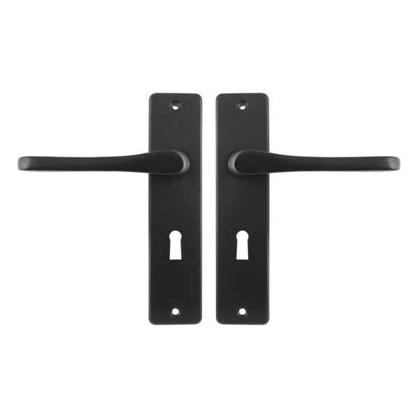 Starx Deurklink Zwart – Deurbeslag – Deurschild met Sleutelgat (SL56) – Deurklink Vlinder Starx Deurklink Zwart – Deurbeslag – Deurschild met Sleutelgat (SL56) – Deurklink Vlinder