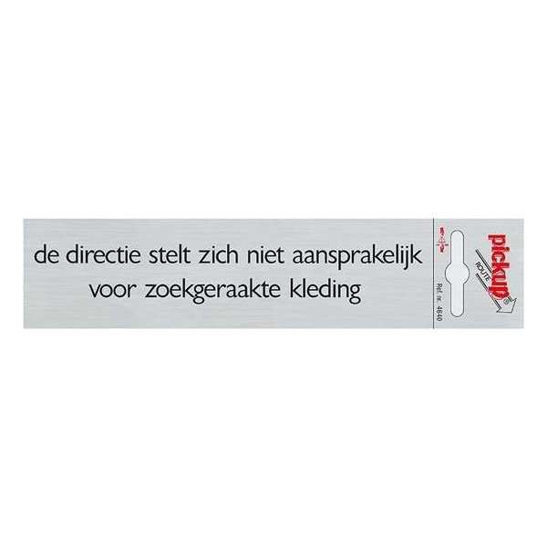 Pickup directie niet aansprakelijk - 165 x 44 mm Pickup directie niet aansprakelijk - 165 x 44 mm