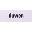 Aluminium deurbordje tekst: duwen Zelfklevend | 130x50x0,5 mm | deur bordje duwen