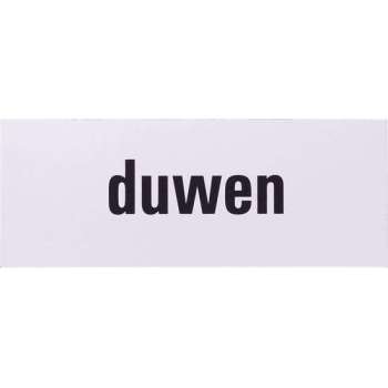Aluminium deurbordje tekst: duwen Zelfklevend | 130x50x0,5 mm | deur bordje duwen