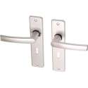 Wovar Deurkruk met schild SL56 aluminium blokmodel - Per Set