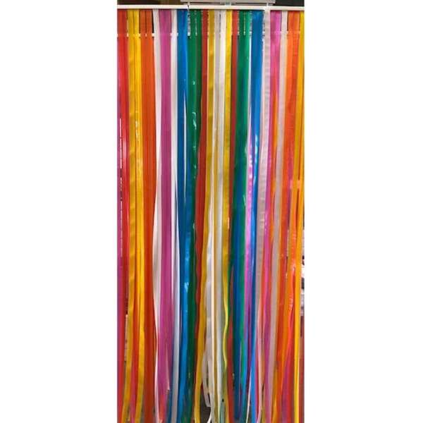 Vliegengordijn/deurgordijn linten multicolor 100x220 Vliegengordijn/deurgordijn linten multicolor 100x220