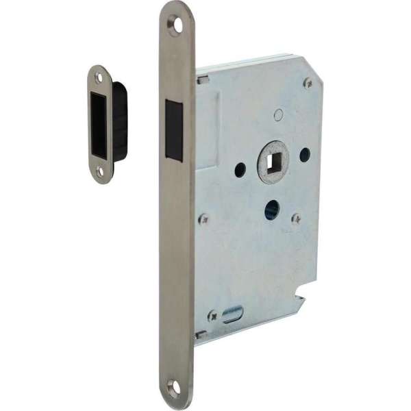 Intersteel Woningbouw magneet loopslot, voorplaat afgerond rvs Intersteel Woningbouw magneet loopslot, voorplaat afgerond rvs