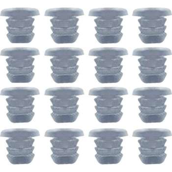 Set van 300 pvc dopjes, buffers, deurdempers (type 1, transparant, 5 mm)